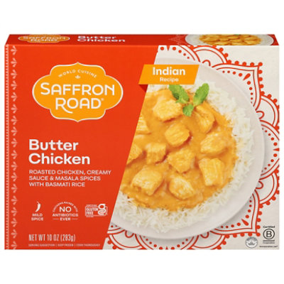 Saffron Road Butter Chicken Gluten Free Indian Frozen Meal - 10 Oz - Image 1