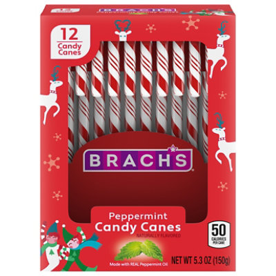 Brach's Peppermint Candy Canes - 5.3 Oz