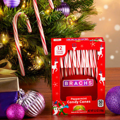 Brach's Peppermint Holiday Candy Canes - 12 Count - Image 3
