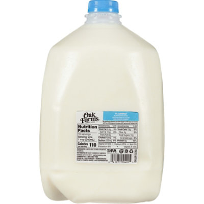 Oak Farms 1% Lowfat with Vitamin A and D Milk Jug - 1 Gallon - Image 3