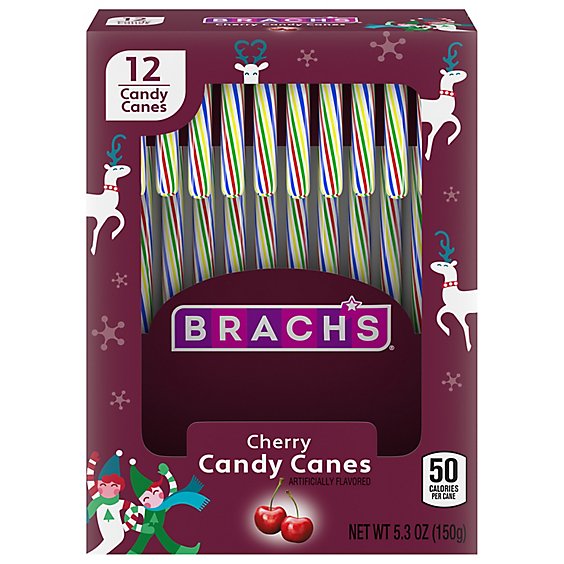 Brach's Cherry Candy Canes - 5.3 Oz