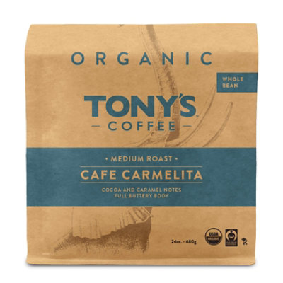 TONY'S Cafe Carmelita Whole Bean Coffee - 24 OZ - Image 1