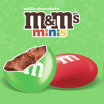 M&M'S Holiday Milk Chocolate Minis Size Christmas Candy Tube - 1.08 Oz - Image 2