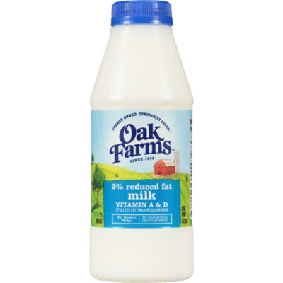 Oak Farms 2% Reduced Fat Milk - 1 Pint - Image 1