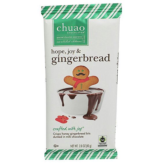 Chuao Gingerbread Milk Choc Bar - 2.8OZ