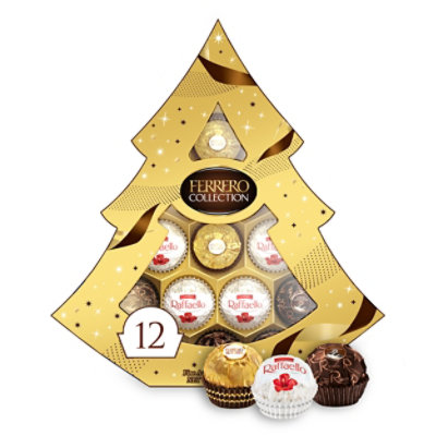 Ferrero Collection Premium Assorted Chocolate & Coconut Holiday Gift Box 12 Count - 4.7 Oz