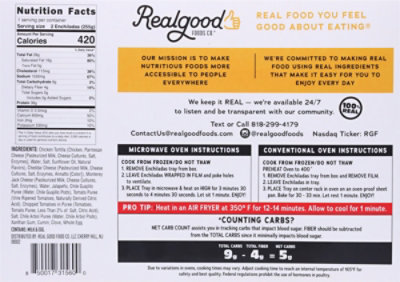 Real Good Foods Cheese Enchiladas Grande - 9 OZ - Image 6