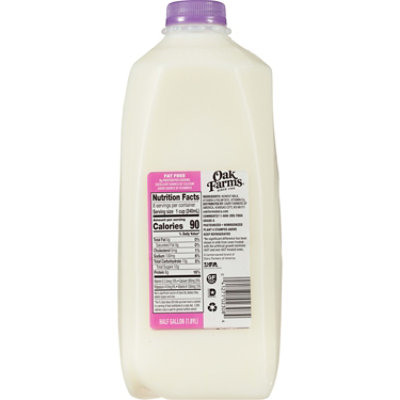 Oak Farms Skim Milk - 0.5 Gallon - Image 3