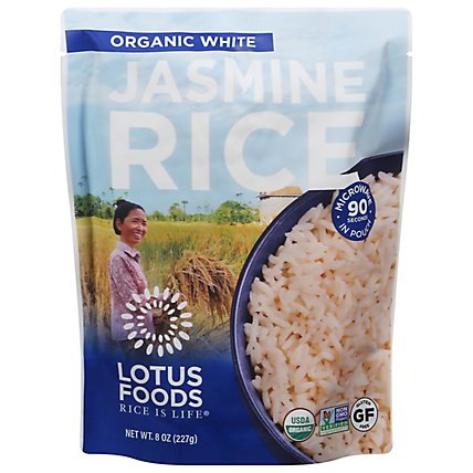 Lotus Foods Jasmine Rice White Organic - 8 OZ - Image 2