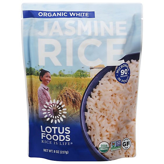 Lotus Foods Jasmine Rice White Organic - 8 OZ
