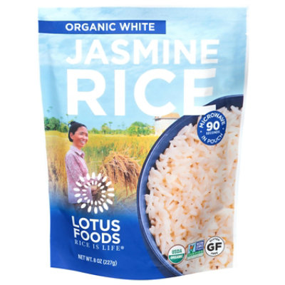 Lotus Foods Jasmine Rice White Organic - 8 OZ - Image 1