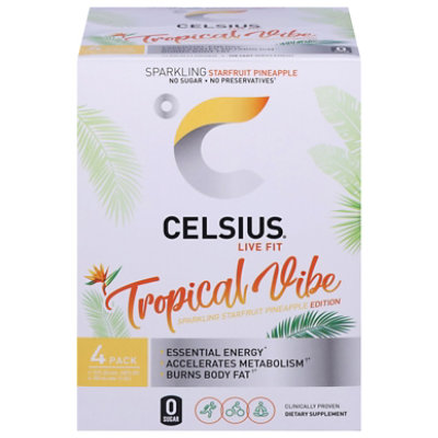 Celsius Sparkling Tropical Vibe - 48 FZ - Image 3