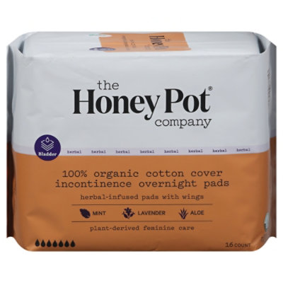 The Honey Pot Incontinence Pads With Wings Overnight - 16 CT - Image 3