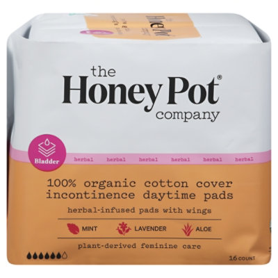 The Honey Pot Incontinence Pads With Wings - 16 CT - Image 3