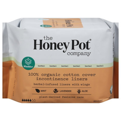 The Honey Pot Incontinence Liners With Wings - 20 CT - Image 3