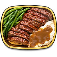 ReadyMeals Meatloaf With Green Beans & Mashed Potatoes Family Meal - EA - Image 1