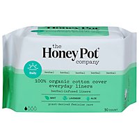 The Honey Pot Herbal Pantiliners - 30 CT - Image 1