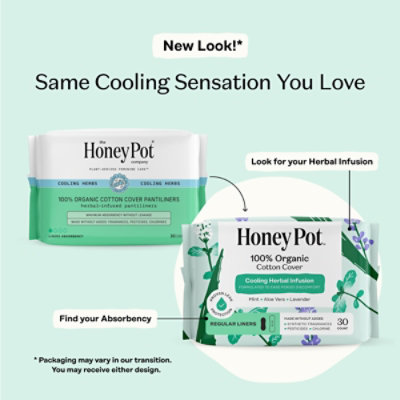 The Honey Pot Herbal Pantiliners - 30 CT - Image 2