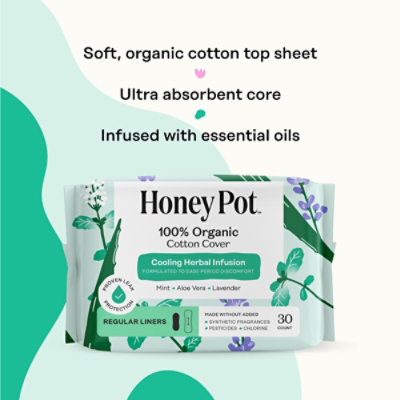 The Honey Pot Herbal Pantiliners - 30 CT - Image 3