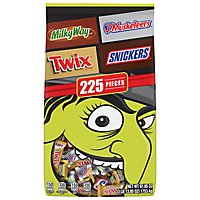 Snickers TWIX Milky Way & 3 Musketeers Minis Mixed Chocolate Bulk Halloween Candy 225 Count- 61.85 Oz - Image 1