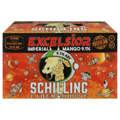 Schilling Imperial Apple Cider With Mango In Cans - 6-12 FZ - Image 3