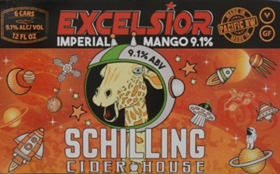 Schilling Imperial Apple Cider With Mango In Cans - 6-12 FZ - Image 4