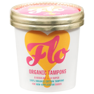 Flo Tampons Non Appl Combo Pk - 16 CT - Image 1