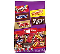 M&MS Milk Chocolate Skittles Snickers Starburst & Twix Assorted Halloween Candy - 66.69 Oz