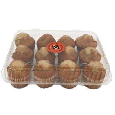 Chocolate Chip Mini Muffins 12 Count - EA - Image 1