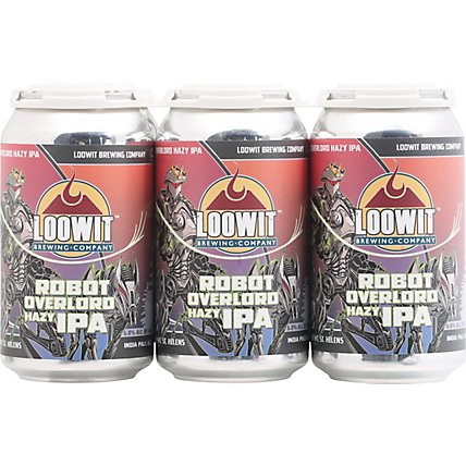 Loowit Robot Overlord Hazy Ipa In Cans - 6-12 FZ - Image 2