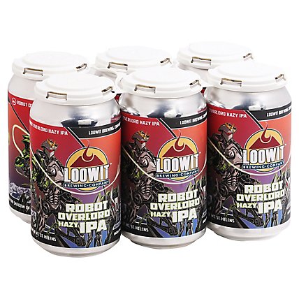 Loowit Robot Overlord Hazy Ipa In Cans - 6-12 FZ - Image 1