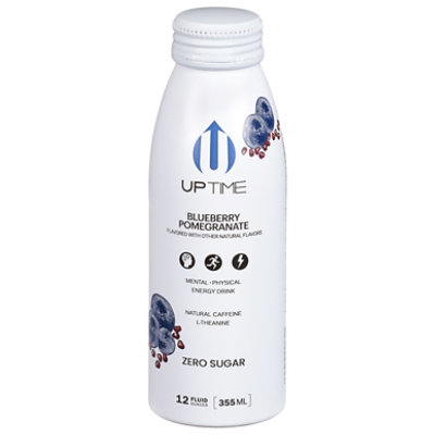 Uptime Blueberry Pomegranate Sugar Free Energy Drink Can - 12 FZ - Image 1