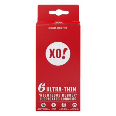 Xo Ultra Thin Righteous Rubber Condoms - 6 CT - Image 3