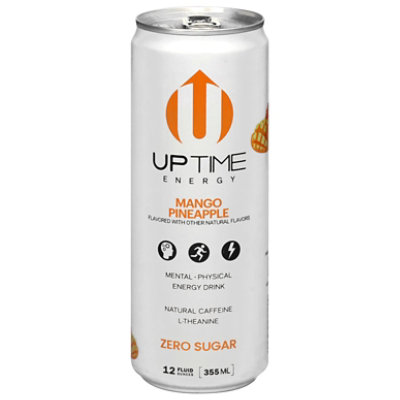 Uptime Mango Pineapple Sugar Free Energy Drink - 12 FZ - Image 2
