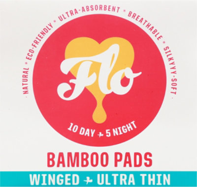 Flo Bamboo Pads - 15 CT - Image 2