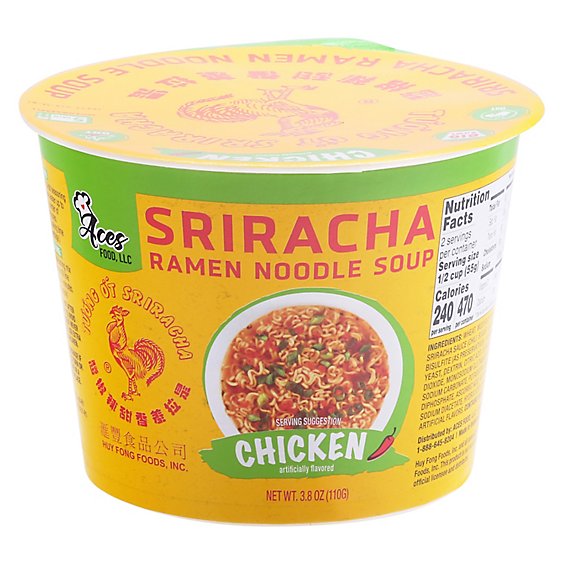 Huy Fong Sriracha Chicken Ramen Noodles - 3.8 OZ