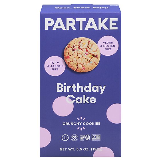 Partake Foods Cookie Birthday Cake - 5.5 OZ