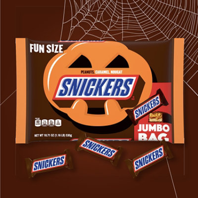 Snickers Spooky Chocolate Bars Fun Size Halloween Candy - 18.71 Oz - Image 3