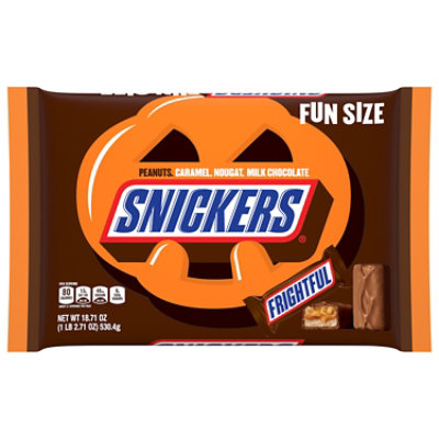 Snickers Spooky Chocolate Bars Fun Size Halloween Candy - 18.71 Oz