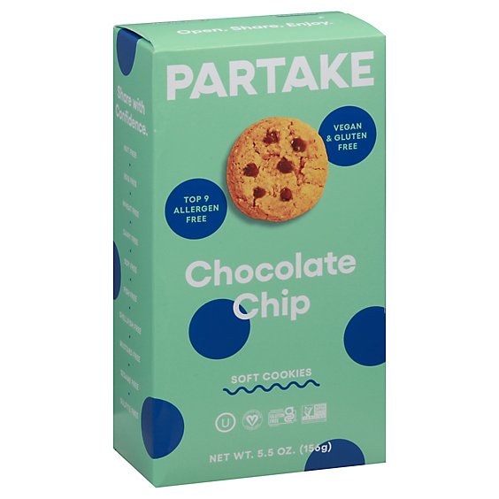 Partake Foods Choc Chip Cookie Sft Baked - 5.5 OZ