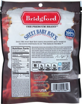 Bridgford Sweet Teriyaki Beef Jerky - 2.85 OZ - Image 6