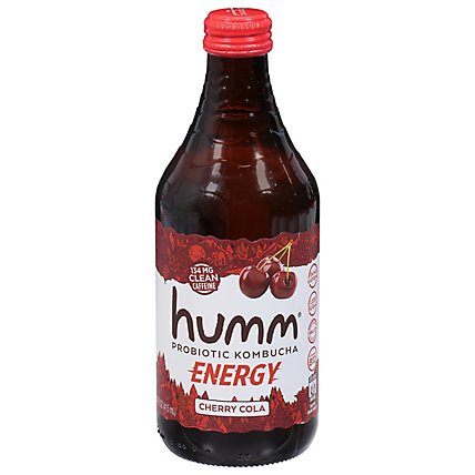 Humm Energy Cherry Cola Probiotic Kombucha - 14 Fl. Oz. - Image 2