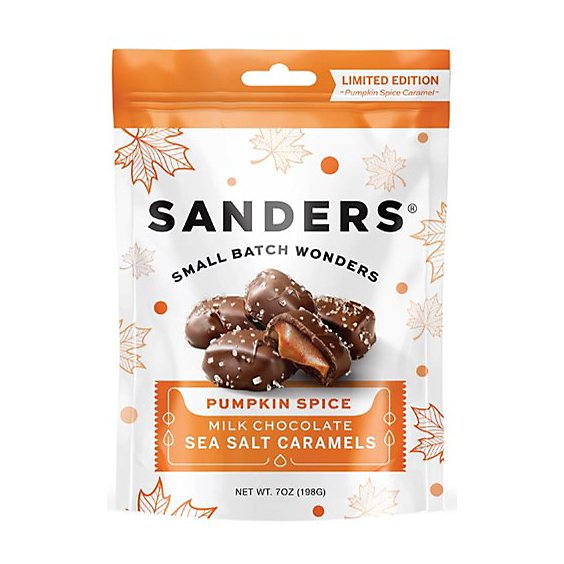 Sanders Milk Chocolate Pumpkin Sea Salt Caramel - 7 Oz