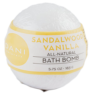 DANI Naturals Bath Bomb Sandalwood Vanilla - Each - Image 1