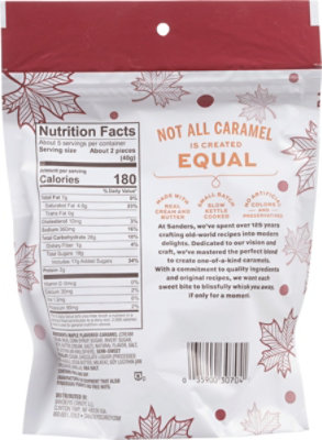 Sanders Dark Chocolate Maple Sea Salt Caramel - 7 Oz - Image 5