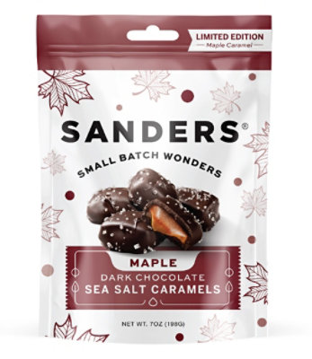 Sanders Dark Chocolate Maple Sea Salt Caramel - 7 Oz - Image 1