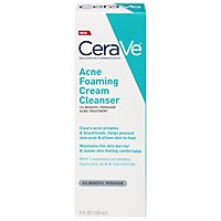 CeraVe Acne Foaming Cream Cleanser - 5 Fl. Oz. - Image 3