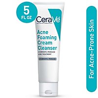 CeraVe Acne Foaming Cream Cleanser - 5 Fl. Oz. - Image 1