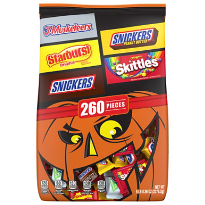 Snickers Skittles Starburst And 3 Musketeers Assorted Bulk Variety Pack Halloween Candy - 80.36oz - Image 1