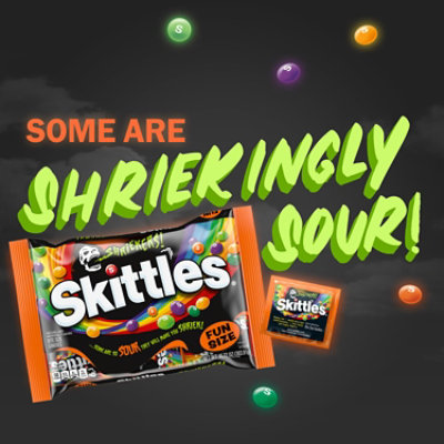 SKITTLES Shriekers Sour Fun Size Chewy Halloween Candy - 10.72Oz - Image 3